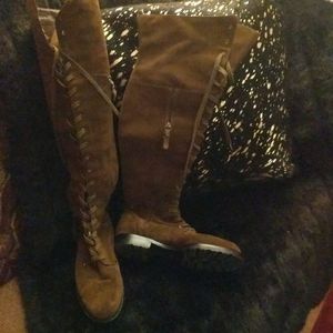 Via Spiga Nathan Lace-up Olive Green Boots